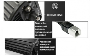 Фара светодиодная Aurora комбинированный свет 100W ( ALO-D6D1-10 )